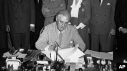 Franklin D. Roosevelt, Washington, le 22 juin 1944. 