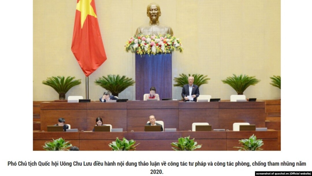 Quốc hội Việt Nam bàn về chống tham nhũng hôm 26/10/2020