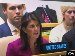 Embajadora de EE.UU. ante la ONU, Nikki Haley.