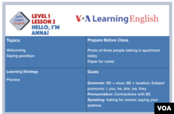 Let's Learn English - Level 1- Lesson 2
