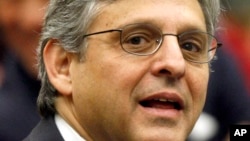 FILE - In this May 1, 2008 file photo, Judge Merrick Garland, U.S. Court of Appeals for the District of Columbia Circuit, is pictured before the start of a ceremony at the federal courthouse in Washington. President Barack could announce his pick for the Supreme Court as early as Monday, May 10, 2010. 