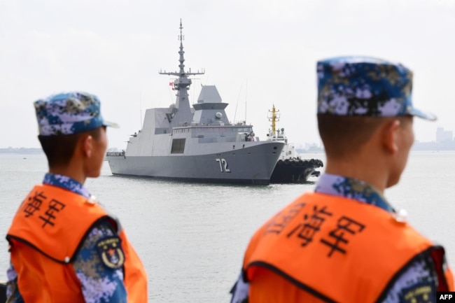 China telah mengirimkan satu kapal militer ke kota pelabuhan Hambantota, Sri Lanka, di tengah-tengah situasi politik yang berubah cepat di negara pulau itu. (Foto: AFP)
