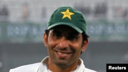 پاکستانی ٹیم کے کپتان مصباح الحق۔ فائل فوٹو