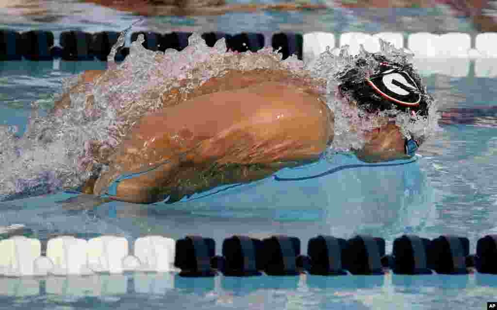 Amerika Ulusal Yüzme Şampiyonası&rsquo;nda Chase Kalisz 200 metre erkekler karışık yarışında.