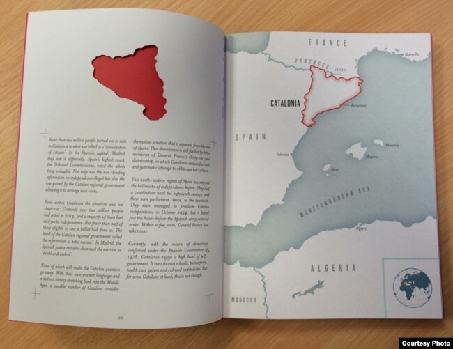 A look inside Nick Middleton's new book, "The Atlas of Countries that Don't Exist: A Compendium of Fifty Unrecognized and Largely Unnoticed States." (Photo courtesy of Nick Middleton)