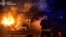 تلاش نیروهای امدادی برای مهار آتش پس از حمله شب گذشته روسیه به اودسا