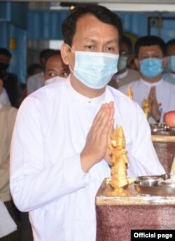 ရန်ကုန်တိုင်းဝန်ကြီးချုပ် ဦးဖြိုးမင်းသိန်း (ဓာတ်ပုံ - Yangon Region Government - မေ ၂၄၊ ၂၀၂၀)