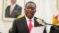 FILE - Zimbabwean President Emmerson Mnangagwa. 
