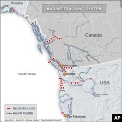 POST hopes to have listening lines deployed from shore to the edge of the continental shelf from the Bering Sea in Alaska south to Mexico.