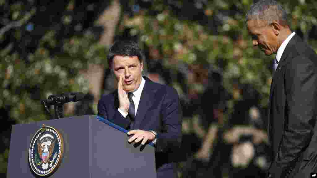 ፕረዚደንት ኦባማ ንቀዳማይ ሚኒስትር ጣልያን ኣብ ዋይት ሃውስ ተቀቢሎም አዘራሪቦም &nbsp;