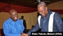 Nana Akufo Addo dan hamayya da John Dramani Mahama shugaban kasa