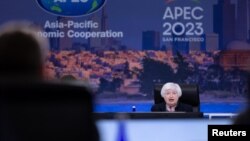 美国财政部长耶伦2023年11月13日主持APEC财长会议。（路透社）