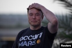 Chief Engineer SpaceX Elon Musk di SpaceX Starbase, di Brownsville, Texas, AS, 25 Agustus 2022. (Foto: AFP)