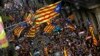 Abaikan Pemerintah Spanyol, Separatis Catalonia Unjuk Rasa di Barcelona