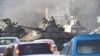 FILE: Military tanks in Harare, Wednesday, Aug, 1, 2018. r