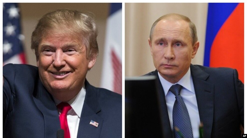 Rais Donald Trump - Rais wa Russia Vladimir Putin