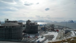 FILE - A photo of the Norwegian liquefied natural gas plant, Statoil-run Snoehvit LNG, on Melkoeya island near Hammerfest April 22, 2013.