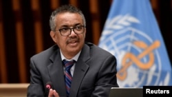 FILE PHOTO: WHO Director-General Tedros Adhanom Ghebreyesus attends a news conference in Geneva, Switzerland, July 3, 2020.