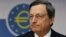 President of European Central Bank Mario Draghi addresses the media in Frankfurt, Germany, Thursday, Aug. 2, 2012.