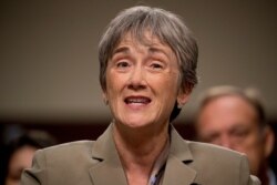 Former Secretary of the Air Force Heather Wilson speaks before the Senate Armed Services Committee hearing, July 30, 2019, during a confirmation hearing for Gen. John Hyten.
