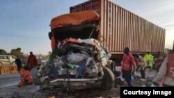 Un accident de la circulation au Kenya, le 31 juillet 2015. 