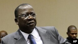 Ivorian justice minister Jeannot Ahoussou pictured here in Brussels on March 10, 2011