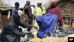 Vendeurs de céréales au Niger