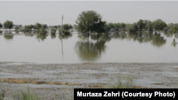 شدید بارشوں کے بعد بلوچستان کے کئی علاقوں میں سیلابی پانی کھڑا ہے۔ 