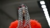 A model walks the runway during the Missoni collection show at Milan's Fashion Week Womenswear Spring / Summer 2025, in Milan, on September 20, 2024.