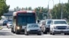 FILE - A connected traffic light is seen as part of an effort to improve safety and efficiency by allowing cars to communicate with the roadside infrastructure and one another, near Taylorsville, Utah. Sept. 6, 2024. 