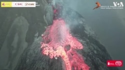 Drone Footage Shows Rivers of Lava Flowing from Cumbre Vieja Volcano