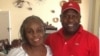 The late Dorothy Masuka and radio personality Ezra 'Tshisa' Sibanda.