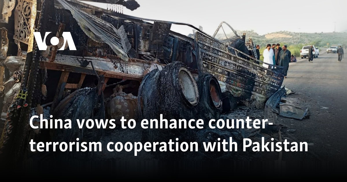 China vows to enhance counter-terrorism cooperation with Pakistan