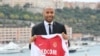 Thierry Henry, nouvel entraîneur du club de football de Monaco, lors d'une conférence de presse à Monaco, le 17 octobre 2018. 