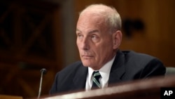 Homeland Security Secretary John F. Kelly testifies on Capitol Hill in Washington, June 6, 2017.