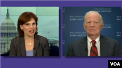 VOA's Vivian Chakarian interviews James A. Baker on July 10, 2014