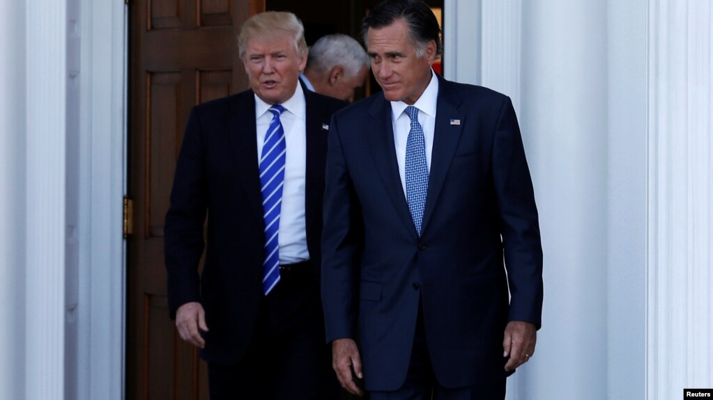 Romney kritikon Presidentin Trump