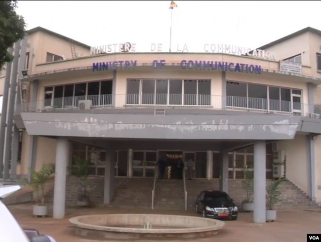 Cameroon ministry of communication located in Yaounde, Cameroon. May 2, 2019 (M.Kindzeka/VOA)