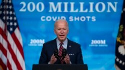 In this April 21, 2021, file photo, President Joe Biden speaks about COVID-19 vaccinations at the White House, in Washington.
