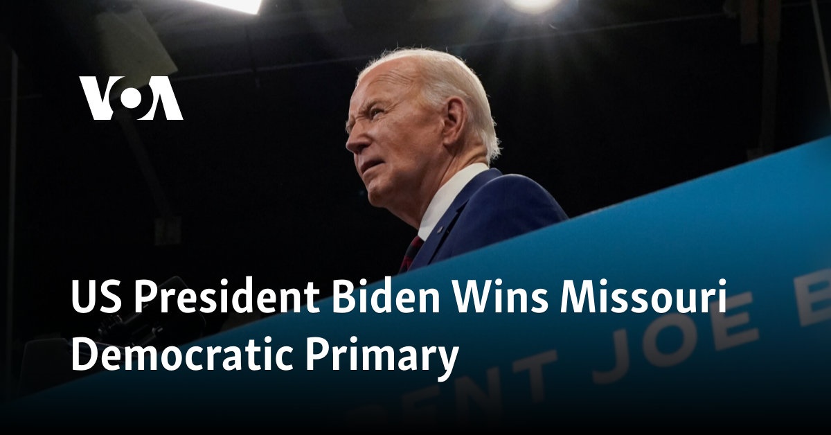 US President Biden Wins Missouri Democratic Primary