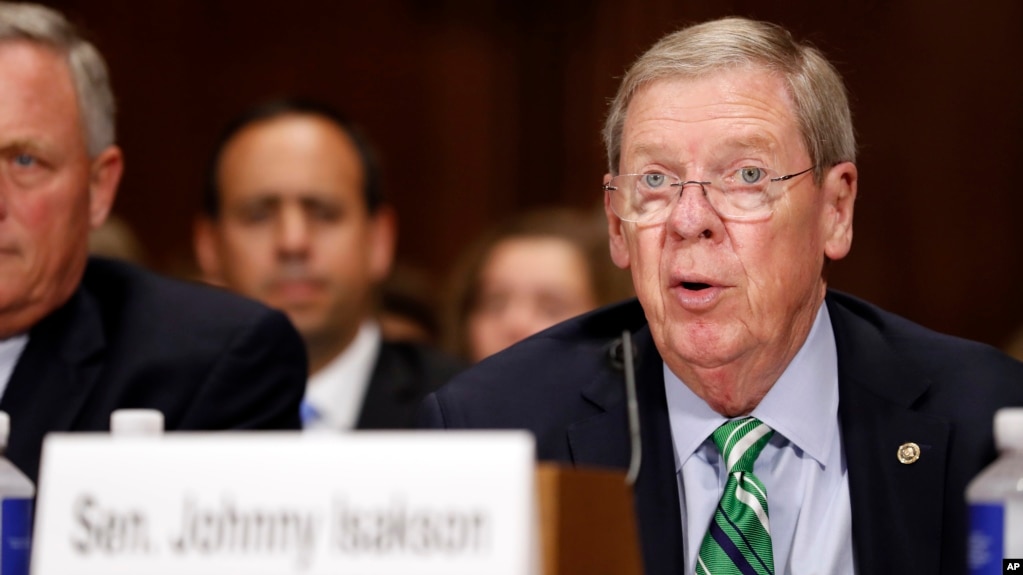 Thượng nghị sĩ Johnny Isakson tại Quốc hội Mỹ hồi tháng 9/2017