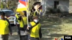 西藏流亡人士紀念自由西藏抗暴日舉行長途遊行