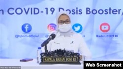 Kepala BPOM RI Penny K Lukito. (VOA)