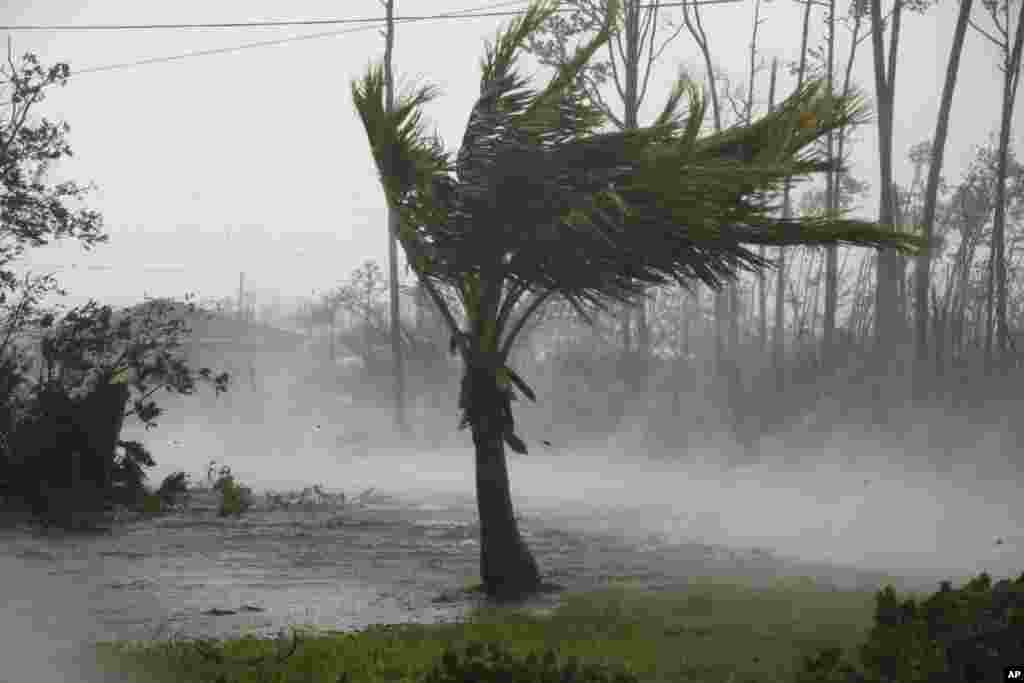 Los gobernadores de Carolina del Sur y Georgia ya emitieron orden de evacuación obligatoria. En la foto, una vía inundada en Freeport, Gran Bahama, el lunes 2 de septiembre de 2019. AP/Tim Aylen.