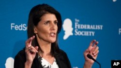 Nikki Haley, nueva embajadora de Estados Unidos ante la ONU.