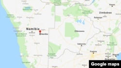 Namibia-Botswana map (Source - Google Maps)