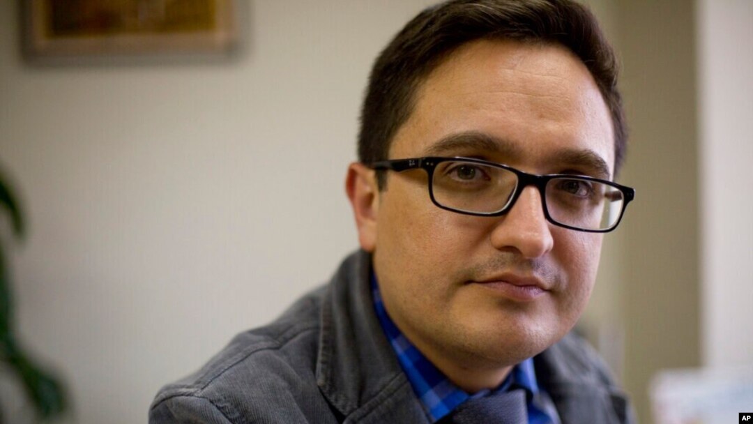 FILE - Juan Francisco Sandoval, Guatemala's lead prosecutor against impunity, is pictured during an interview in Guatemala City, April 3, 2019.