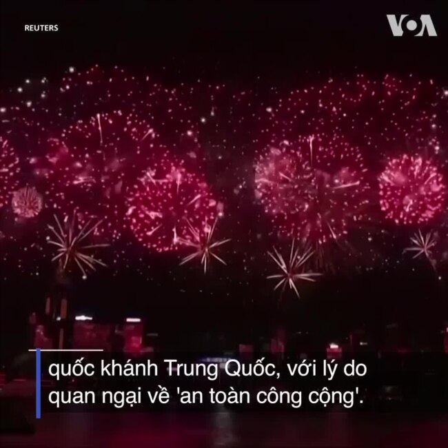 Hong Kong huỷ bắn pháo hoa dịp quốc khánh Trung Quốc