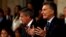 Argentina's President Mauricio Macri gestures as he speaks during the opening session of the 134th legislative term at the Congress in Buenos Aires, Argentina, March 1, 2016. 