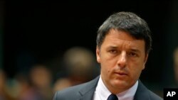 Le Premier ministre italien Matteo Renzi, 21 octobre 2016.